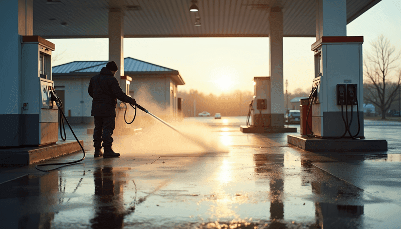 Revitalize Your Gas Station with Effective Power Washing Techniques